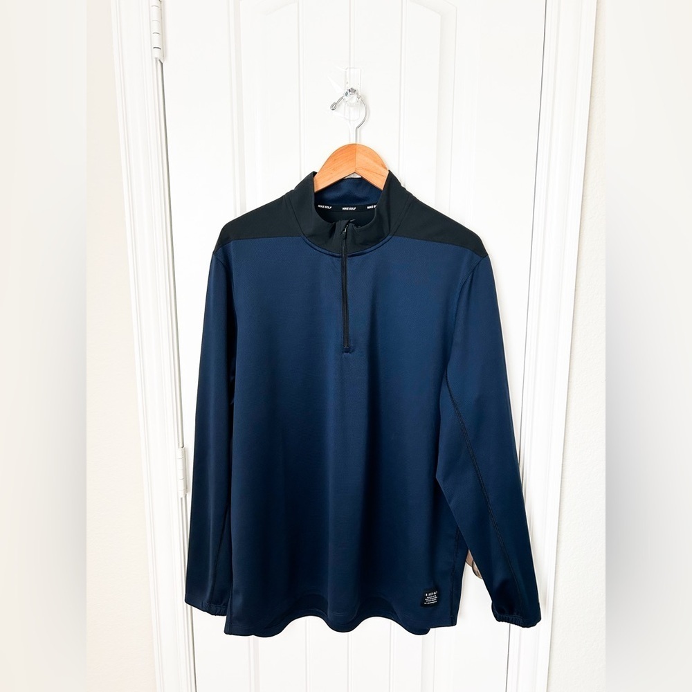 Men’s Nike Golf Pullover Blue Black Size XL